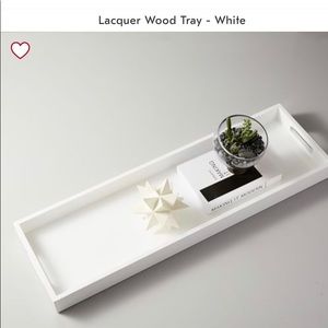 West Elm - White Lacquer Wood Tray